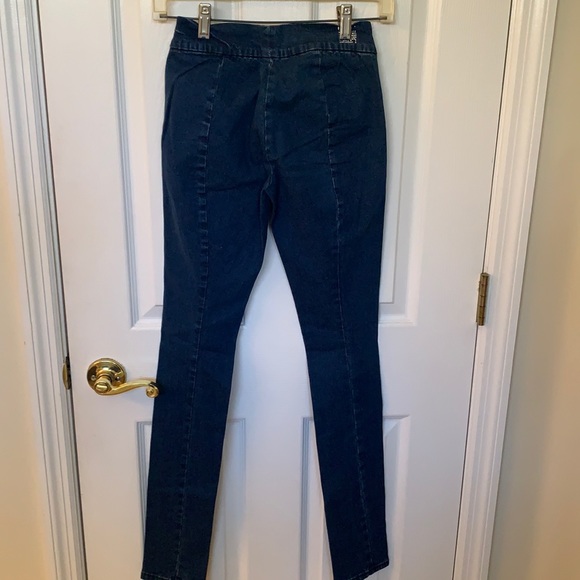 NWT Rock Revolution skinny jeans denim leggings Sz 25 Dark wash - Picture 3 of 10